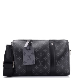 Keepall Bandouliere Bag Reverse Monogram Eclipse Canvas 25
