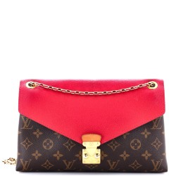 Pallas Chain Shoulder Bag Monogram Canvas and Calfskin