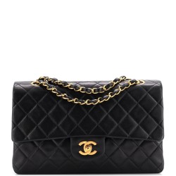 Vintage Classic Double Flap Bag Quilted Lambskin Medium
