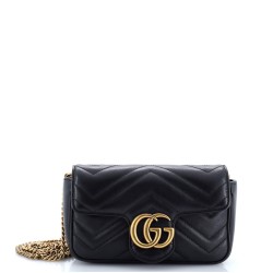 GG Marmont Flap Bag Matelasse Leather Super Mini