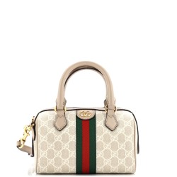 Ophidia Convertible Boston Bag GG Coated Canvas Mini