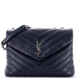 Loulou Shoulder Bag Matelasse Chevron Leather Medium