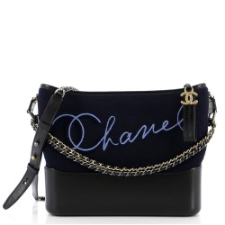 Paris-Hamburg Gabrielle Hobo Embroidered Wool and Calfskin Medium