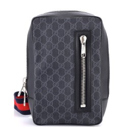 Soft Zip Sling Bag GG Coated Canvas Small