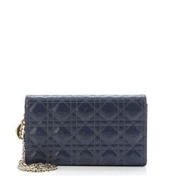 Lady Dior Clutch on Chain Cannage Quilt Patent