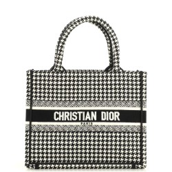 Book Tote Houndstooth Canvas Small