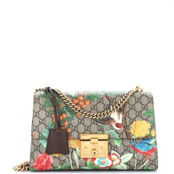 Padlock Shoulder Bag Tian Print GG Coated Canvas Medium