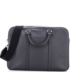 Logo Briefcase Leather Medium