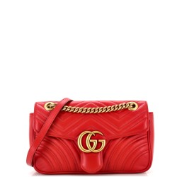 GG Marmont Flap Bag Matelasse Leather Small