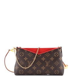 Pallas Clutch Monogram Canvas with Leather