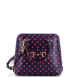 Horsebit 1955 Top Handle Bag Printed Leather Small