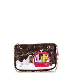 Pochette Accessoires Limited Edition Vivienne Xmas Monogram Canvas Mini