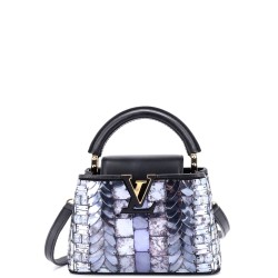 Capucines Bag Patchwork Sequin Embellished Satin Mini