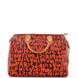 Speedy Handbag Limited Edition Monogram Graffiti 30