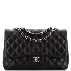 Classic Single Flap Bag Quilted Lambskin Jumbo