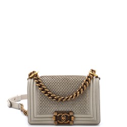 Boy Flap Bag Scaled Lambskin Small