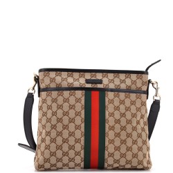 Front Pocket Web Messenger GG Canvas Small