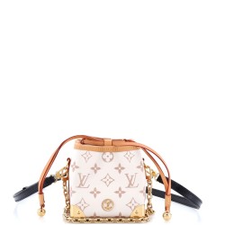 Noe Purse LV Charms Monogram Dune Canvas