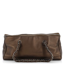 Luxe Ligne Zip Around Handle Bag Leather Large