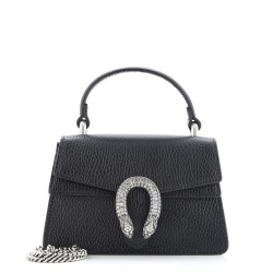 Dionysus Top Handle Bag Leather with Crystals Mini