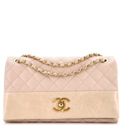 Soft Elegance Flap Bag Quilted Distressed Calfskin Jumbo