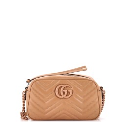 GG Marmont Monochrome Shoulder Bag Matelasse Leather Small