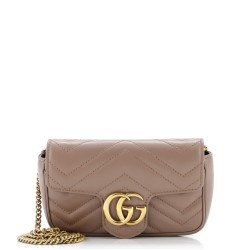 GG Marmont Flap Bag Matelasse Leather Super Mini