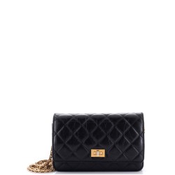 Reissue 2.55 Wallet on Chain Quilted Aged Calfskin Small