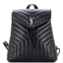 LouLou Backpack Matelasse Chevron Leather Medium