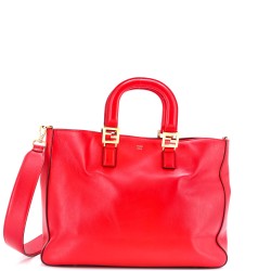 FF Handle Tote Leather Medium