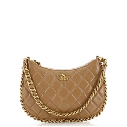 CC Chain Around Hobo Quilted Lambskin