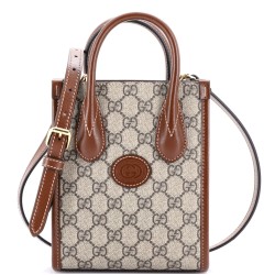 Interlocking G Patch Tote GG Coated Canvas Mini