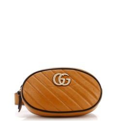 GG Marmont Belt Bag Diagonal Quilted Leather