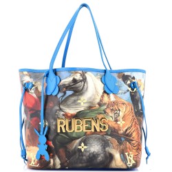 Neverfull NM Tote Limited Edition Jeff Koons Rubens Print Canvas MM