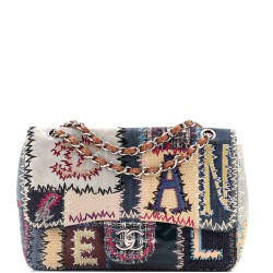 Flap Bag Multicolor Patchwork Jumbo