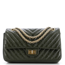 Reissue 2.55 Flap Bag Chevron Aged Calfskin 225