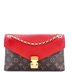 Pallas Chain Shoulder Bag Monogram Canvas and Calfskin