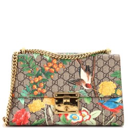 Padlock Shoulder Bag Tian Print GG Coated Canvas Medium