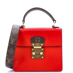 Spring Street NM Handbag Monogram Vernis with Monogram Canvas and Epi Leather