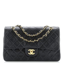 Vintage Classic Double Flap Bag Quilted Lambskin Medium