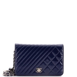 Coco Boy Wallet on Chain Quilted Patent