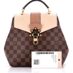 Clapton Backpack Damier and Leather
