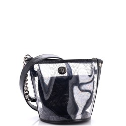 Camellia Coco Bucket Bag Printed PVC Small