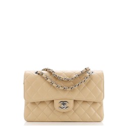 Classic Double Flap Bag Quilted Caviar Small