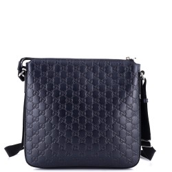 Signature Zip Messenger Bag Guccissima Leather Medium