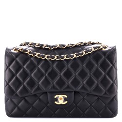 Classic Double Flap Bag Quilted Lambskin Jumbo