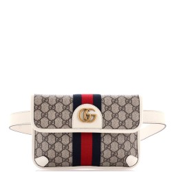 Ophidia Flap Belt Bag GG Coated Canvas