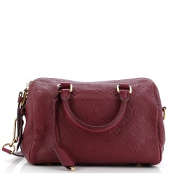 Speedy Bandouliere Bag Monogram Empreinte Leather 25