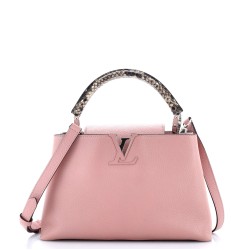 Capucines Bag Leather with Python PM