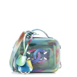 Filigree Vanity Case PVC with Lambskin Small